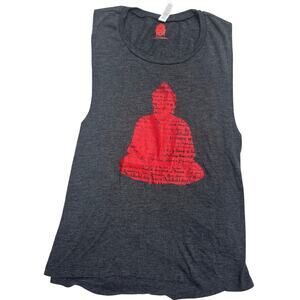 🧘‍♀️ Slightly Buddha Vintage‑Style Buddha Graphic Muscle Tank 🔥 Size S